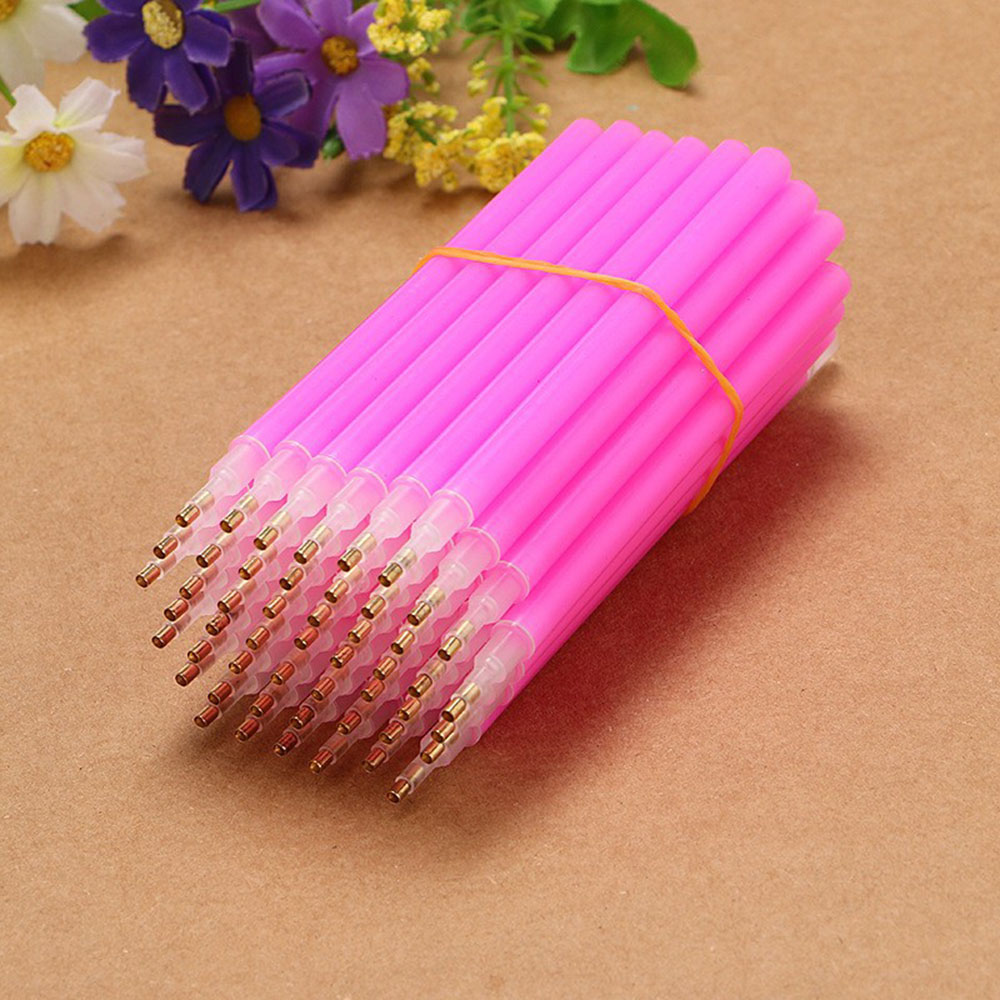 Embroidery Garments - 卸売 50/100 個プラスチックダイヤモンド塗装ペンポイントドリルツール正方形ラウンドドリル刺繍モザイク DIY ハンドクラフトツール