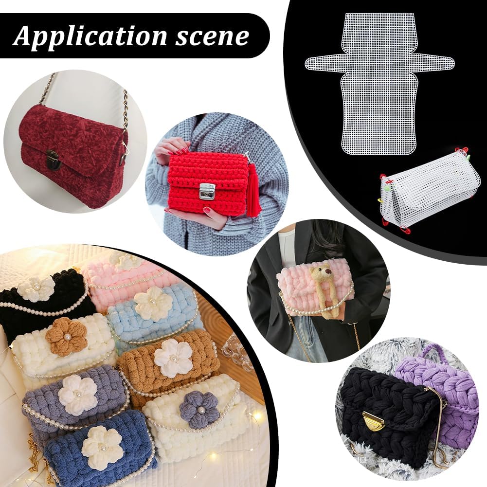 1-4枚のプラスチックメッシュキャンバスシート、刺繍用、透明 - Embroidery Bag のレビューと価格