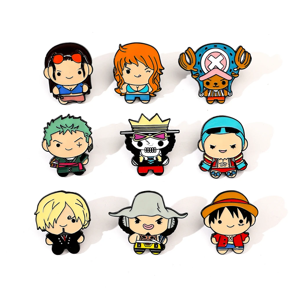 9 個クリエイティブ漫画ブローチアニメワンピースエナメルピン - Embroidery Reddit のレビューと価格