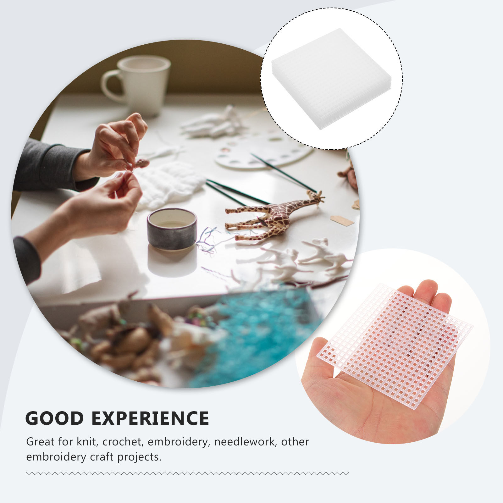 10枚入り プラスチック製メッシュシート 多機能 DIYバッ - Embroidery Bag のレビューと価格