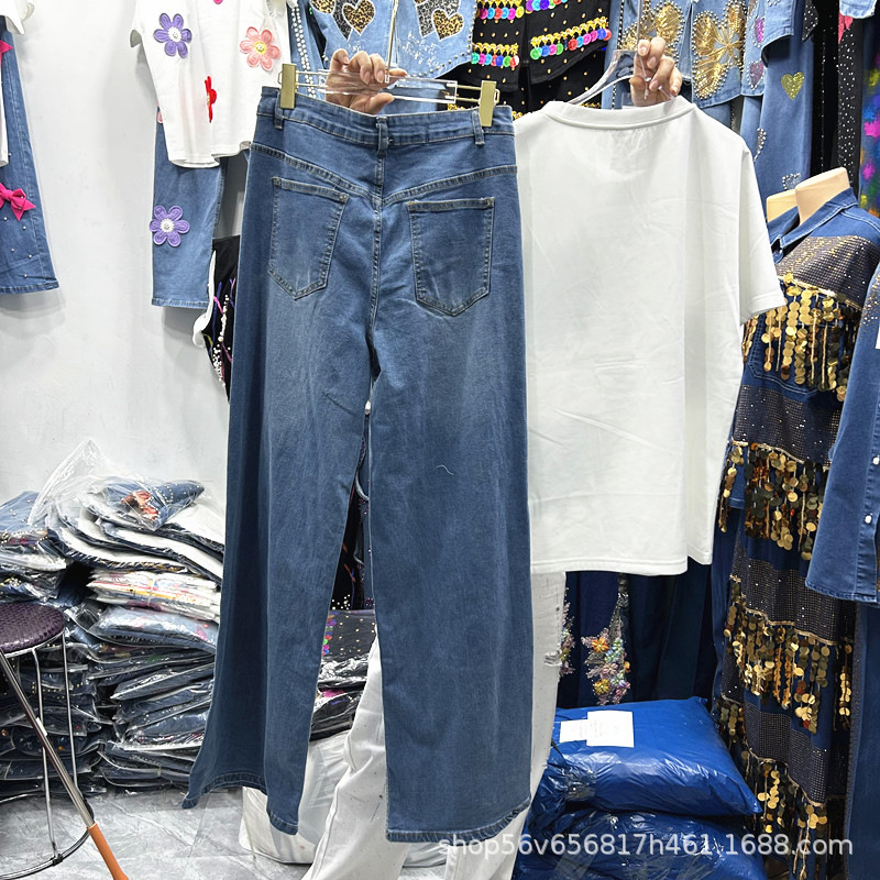 春夏新作 レディース ツーピースセット ビーズ刺繍リボン付き - Embroidery Cotton Shirt のレビューと価格