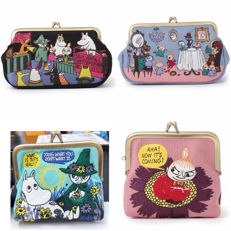 かわいいアニメ「ムーミン」シリーズのミニコインケース。クリエ - Embroidery Bag のレビューと価格