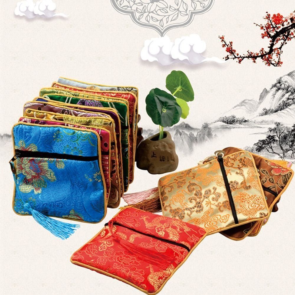 高品質な布製ジュエリーオーガナイザー、刺繍入り、小物用ジュエ - Embroidery Bag のレビューと価格